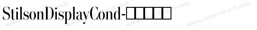 StilsonDisplayCond字体转换