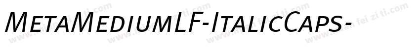 MetaMediumLF-ItalicCaps字体转换