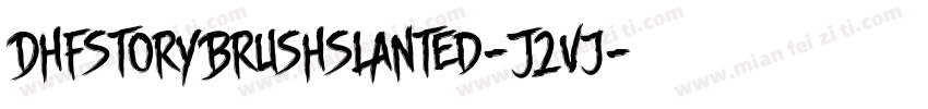 DhfStoryBrushSlanted-J2vj字体转换