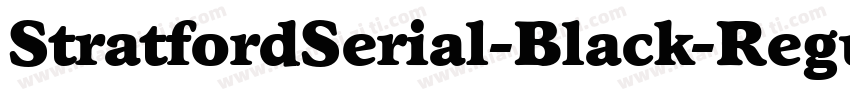 StratfordSerial-Black-Regular字体转换