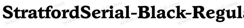 StratfordSerial-Black-Regular字体转换