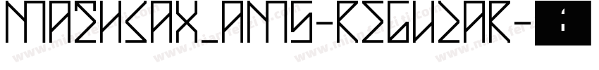 MathJax_AMS-Regular字体转换