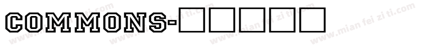 Commons字体转换