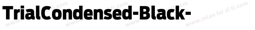 TrialCondensed-Black字体转换