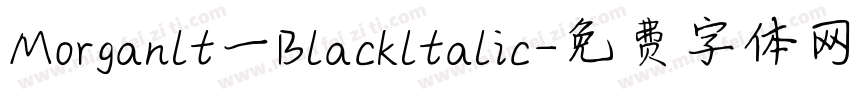 Morganlt一Blackltalic字体转换