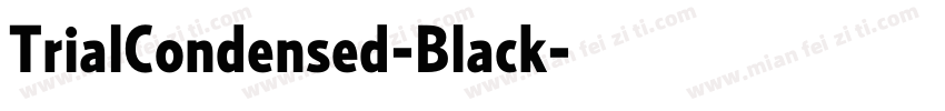 TrialCondensed-Black字体转换