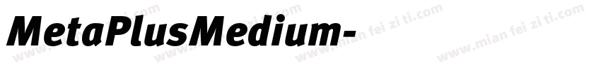 MetaPlusMedium字体转换