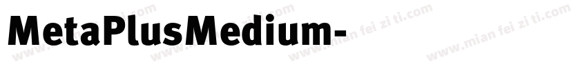 MetaPlusMedium字体转换