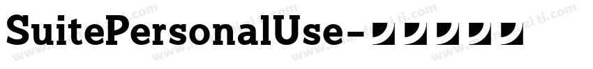 SuitePersonalUse字体转换