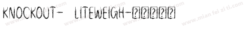 Knockout-49Liteweigh字体转换