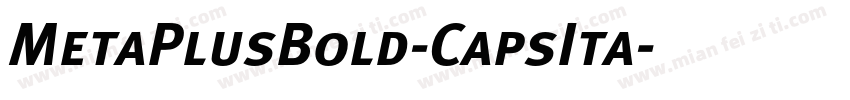 MetaPlusBold-CapsIta字体转换