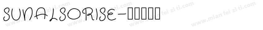 SUNALSORISE字体转换