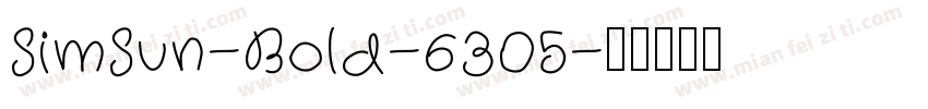 SimSun-Bold-6305字体转换