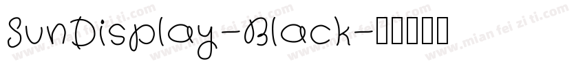 SunDisplay-Black字体转换