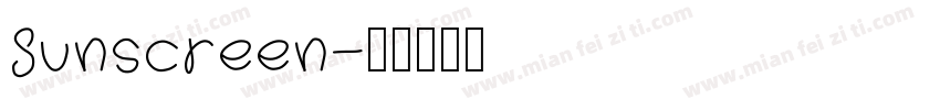 Sunscreen字体转换