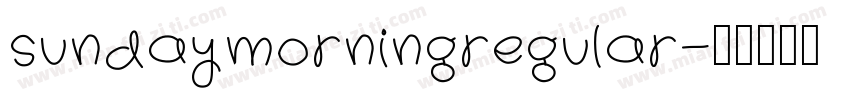 sundaymorningregular字体转换