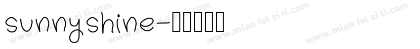 sunnyshine字体转换