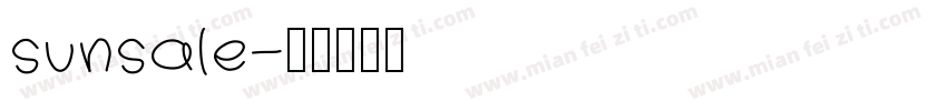 sunsale字体转换