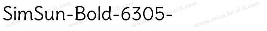 SimSun-Bold-6305字体转换