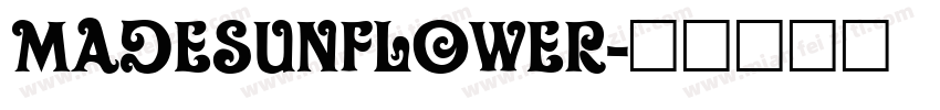 MADESunflower字体转换