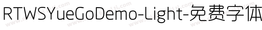 RTWSYueGoDemo-Light字体转换