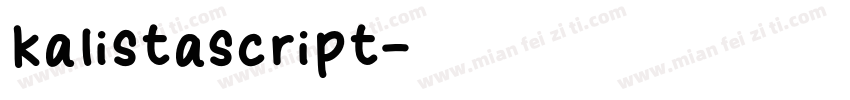 kalistascript字体转换