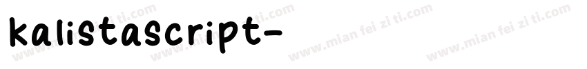 kalistascript字体转换
