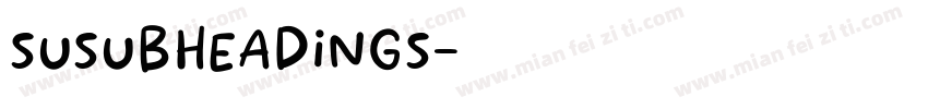 susubheadings字体转换