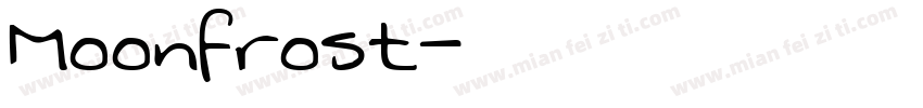 Moonfrost字体转换