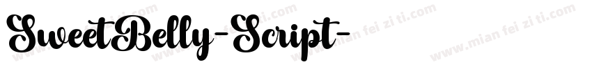 SweetBelly-Script字体转换