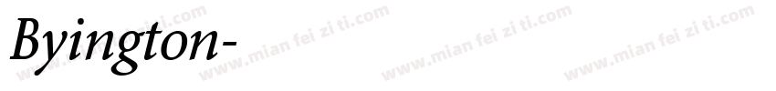 Byington字体转换