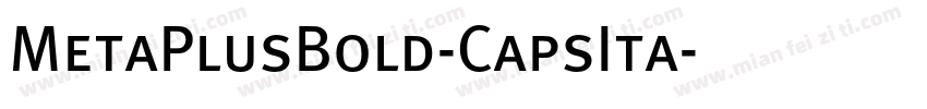 MetaPlusBold-CapsIta字体转换