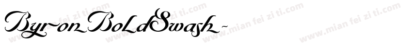 ByronBoldSwash字体转换