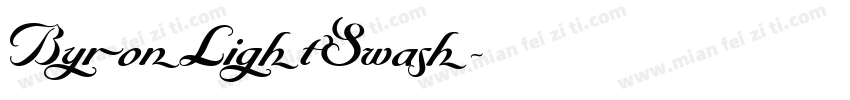 ByronLightSwash字体转换