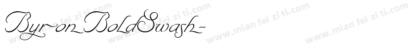 ByronBoldSwash字体转换