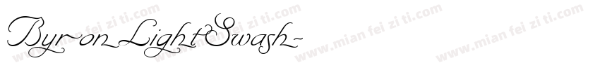ByronLightSwash字体转换