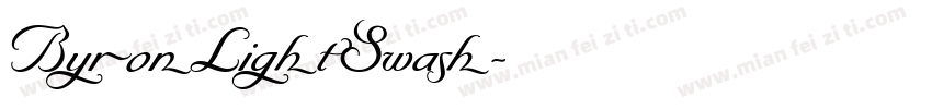 ByronLightSwash字体转换
