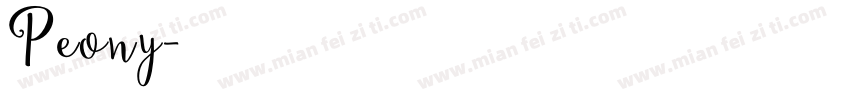 Peony字体转换