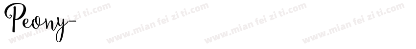 Peony字体转换