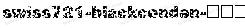 swiss721-blackconden字体转换