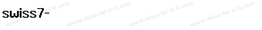 swiss7字体转换