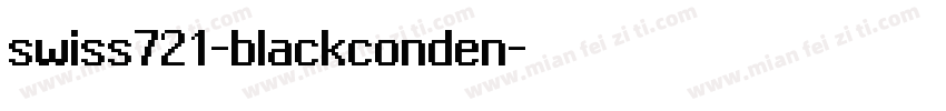 swiss721-blackconden字体转换
