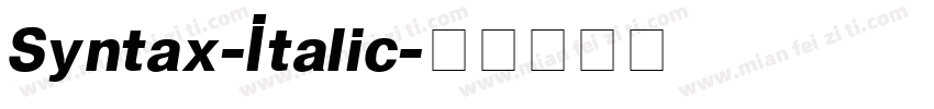 Syntax-Italic字体转换