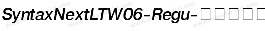 SyntaxNextLTW06-Regu字体转换