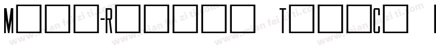 Mesa-RegularTallCaps字体转换