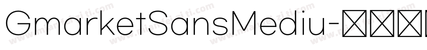 GmarketSansMediu字体转换