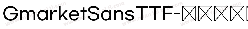 GmarketSansTTF字体转换