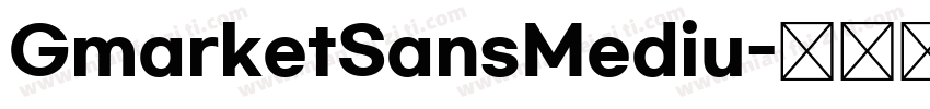 GmarketSansMediu字体转换