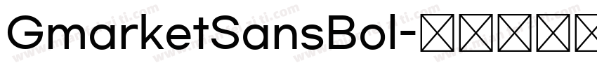 GmarketSansBol字体转换