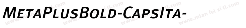 MetaPlusBold-CapsIta字体转换